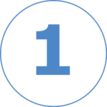 Zahl 1 im Kreis – erster Schritt: Faxvorlage und Empfängerliste senden