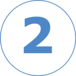 Zahl 2 im Kreis – zweiter Schritt: Testfax erhalten, prüfen und freigeben