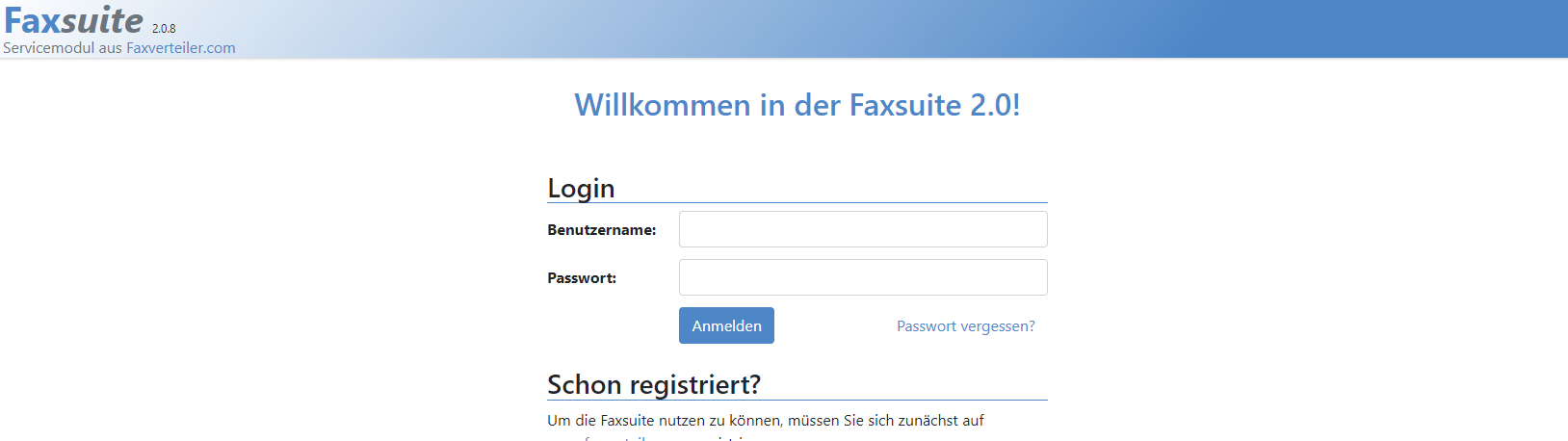 Faxsuite-Sceenshot